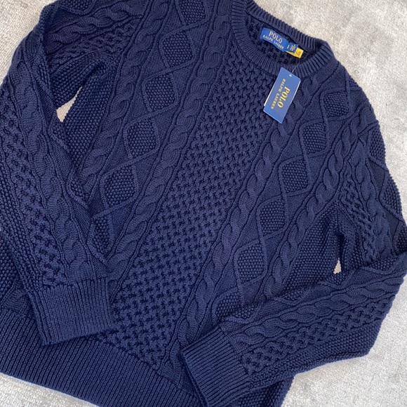 Polo Ralph Lauren fisherman knit Cotton sweater - Picture 2 of 3